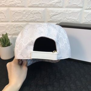 Luxury Womens Hats Gucci GG Canvas Baseball Cap Hats OFF White A190PP100 AA149943