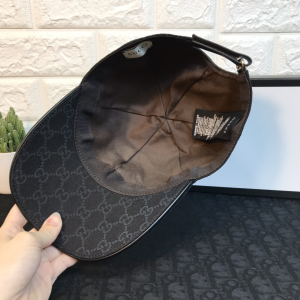 Luxury Womens Hats Gucci GG Canvas Web Bee Baseball Cap Hats Black A190PP100 AA149941