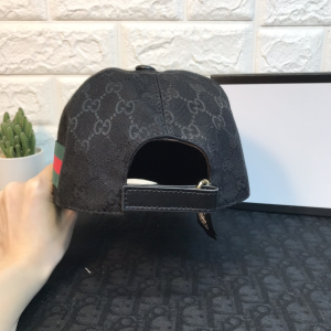 Luxury Womens Hats Gucci GG Canvas Web Bee Baseball Cap Hats Black A190PP100 AA149941