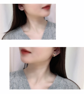 Luxury Womens Jewelry Chanel Crystal CC Logo NO5 Earrings A205PP150 AA150071