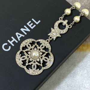 Luxury Womens Jewelry Chanel Crystal Star Flowers Pendant Necklace A205PP200 AA150082
