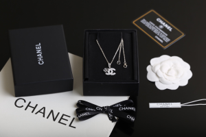 Luxury Womens Jewelry Chanel Crystals Double C Pendant Necklace A205PP220 AA150072