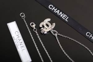 Luxury Womens Jewelry Chanel Crystals Double C Pendant Necklace A205PP220 AA150072