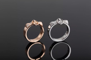 Luxury Womens Jewelry Hermes Collier De Chien Crystals Rings A205PP200 AA150073