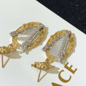 Luxury Womens Jewelry Versace Crystal Embellished Virtus Earrings A205PP170 AA150076