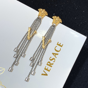 Versace Medusa Fringed Earrings 