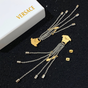 Luxury Womens Jewelry Versace Medusa Fringed Earrings A205PP190 AA150078