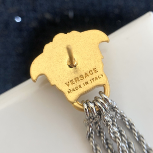 Luxury Womens Jewelry Versace Medusa Fringed Earrings A205PP190 AA150078