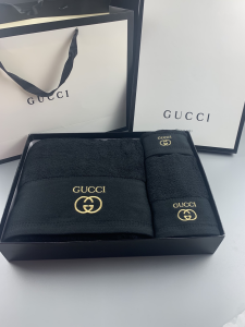 Gucci Interlocking G Cotton Gucci Bathroom Bath Towel 3 Sets Black Gucci Interlocking G Cotton Gucci Bathroom Bath Towel 3 Sets Black