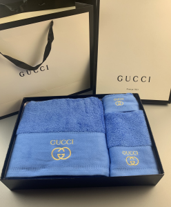 Gucci Interlocking G Cotton Gucci Bathroom Bath Towel 3 Sets Blue Gucci Interlocking G Cotton Gucci Bathroom Bath Towel 3 Sets Blue