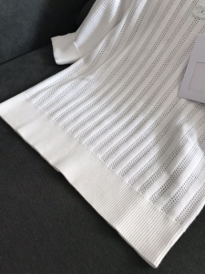 Luxury Womens Clothing Chanel CC Logo Knitwear Tops White SML A29PP480 AA150195