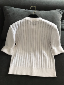 Luxury Womens Clothing Chanel CC Logo Knitwear Tops White SML A29PP480 AA150195