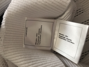 Luxury Womens Clothing Chanel CC Logo Knitwear Tops White SML A29PP480 AA150195