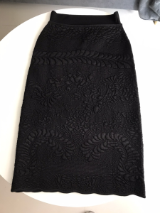 Fendi Black Cotton Skirt 