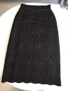 Luxury Womens Clothing Fendi Black Cotton Skirt SML 36 38 40 A29PP680 AA150183