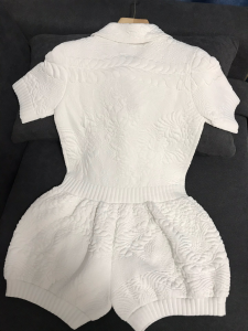 Luxury Womens Clothing Fendi White Knit Romper SML 36 38 40 A29PP780 AA150185