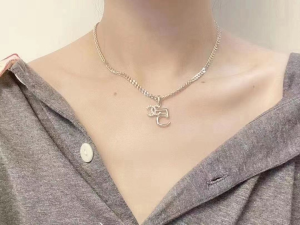 Luxury Womens Jewelry Chanel Gold CC Logo and NO5 Chain Necklace A39PP135 AA150208