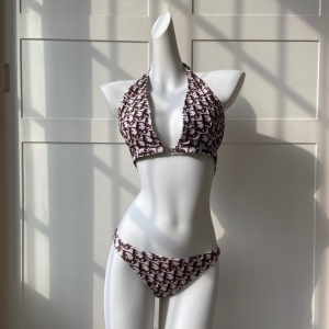 Dior Burgundy Dior Oblique Swimsuit 
