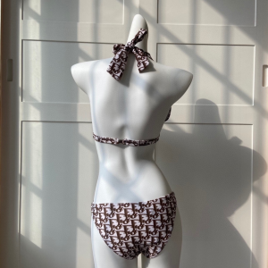 Luxury Womens Clothing Dior Burgundy Dior Oblique Swimsuit SML A144PP120 AA150496