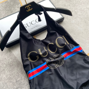 Luxury Womens Clothing Gucci Interlocking G Logo Black Swimsuit SML A144PP120 AA150501