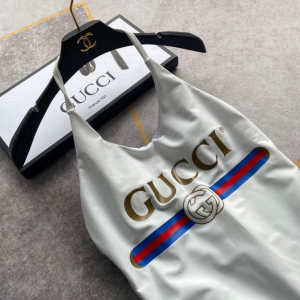 Luxury Womens Clothing Gucci Interlocking G Logo White Swimsuit SML A144PP120 AA150502