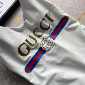 Luxury Womens Clothing Gucci Interlocking G Logo White Swimsuit SML A144PP120 AA150502