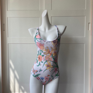 Gucci White Floral Swimsuit 