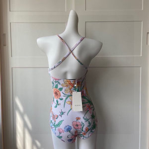 Luxury Womens Clothing Gucci White Floral Swimsuit SML A144PP120 AA150500