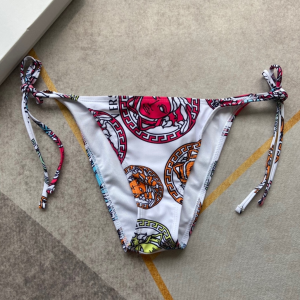 Luxury Womens Clothing Versace Baroque Print Triangle Bikini SML A144PP120 AA150490