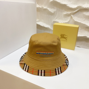 Burberry Cotton Bucket Hat Tan 