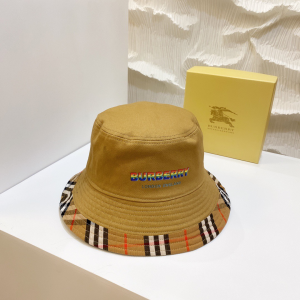 Luxury Womens Hats Burberry Cotton Bucket Hat in Tan A144PP850 AA150487