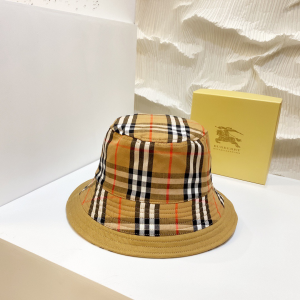 Luxury Womens Hats Burberry Cotton Bucket Hat in Tan A144PP850 AA150487