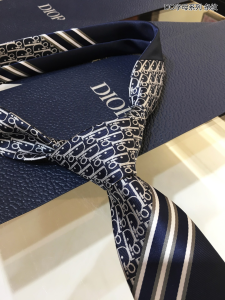 Luxury Mens Ties Dior Oblique Cotton Ties A151PP140 AA150590