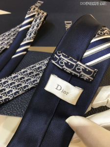 Luxury Mens Ties Dior Oblique Cotton Ties A151PP140 AA150590
