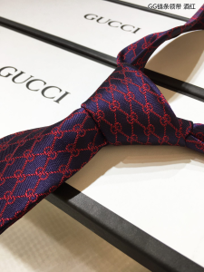 Luxury Mens Ties Gucci GG Pattern Silk Burgundy Ties A151PP130 AA150580