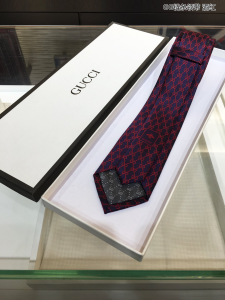 Luxury Mens Ties Gucci GG Pattern Silk Burgundy Ties A151PP130 AA150580