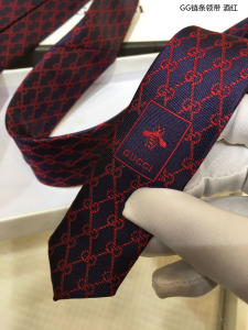 Luxury Mens Ties Gucci GG Pattern Silk Burgundy Ties A151PP130 AA150580