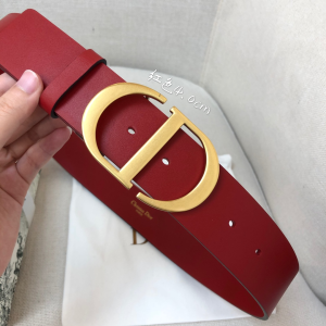 Dior 30 Montaigne Belt Red Smooth Calfskin 40MM 