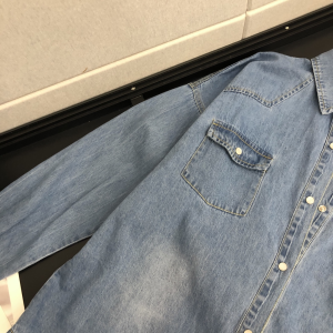 Luxury Womens Clothong Balenciaga Blue Denim Jacket SML A154PP580 AA150720