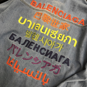 Luxury Womens Clothong Balenciaga Blue Denim Jacket SML A154PP580 AA150720