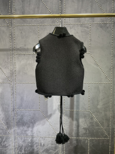 Luxury Womens Clothong Celine Folk Vest in Braided Wool Tweed SML A154PP780 AA150725