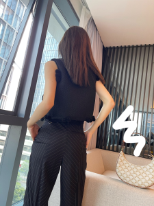 Luxury Womens Clothong Celine Folk Vest in Braided Wool Tweed SML A154PP780 AA150725