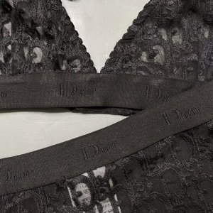 Luxury Womens Clothong Dior Black Oblique Lingerie Set SML A154PP680 AA150714