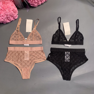 Luxury Womens Clothong Gucci Pink GG Tulle Lingerie Set SML A154PP680 AA150713