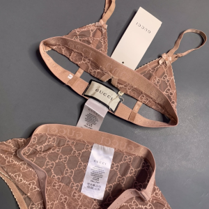 Luxury Womens Clothong Gucci Pink GG Tulle Lingerie Set SML A154PP680 AA150713