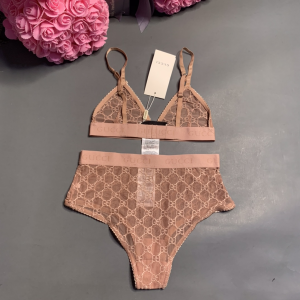 Luxury Womens Clothong Gucci Pink GG Tulle Lingerie Set SML A154PP680 AA150713