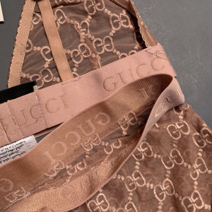 Luxury Womens Clothong Gucci Pink GG Tulle Lingerie Set SML A154PP680 AA150713