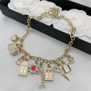 Chanel Vintage Gold Charms Necklaces 