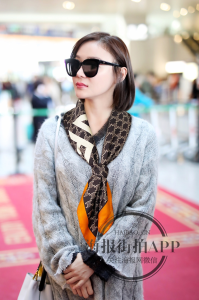 Luxury Womens Scarf Celine Triomphe Orange Silk Scarf 90x90CM A151PP210 AA150566