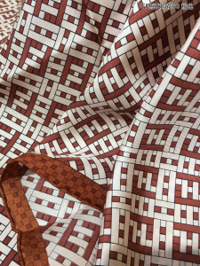 Luxury Womens Scarf Fendi FF Multicolor Pink Silk Scarf 90x90CM A151PP210 AA150572